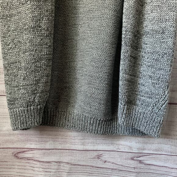 Max Studio Long Gray Knit Cardigan Sweater Vest Sleeveless Duster Open Front M - Picture 4 of 10